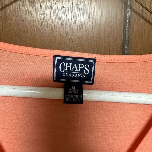 Chaps M Womens cut sleeves blouse with front ruffle design - Picture 3 of 4